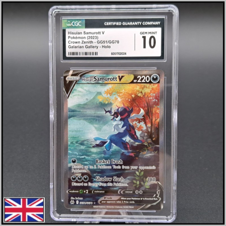 Hisuian Samurott V | CRZ-GG51 | CGC 10 (EN)